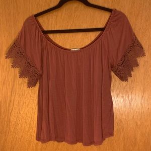 Burgundy crop top